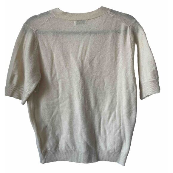 New $128 Sophie Rue Vela Short Sleeve Wool Cashmere Sweater Cardigan Size Medium - Picture 4 of 4